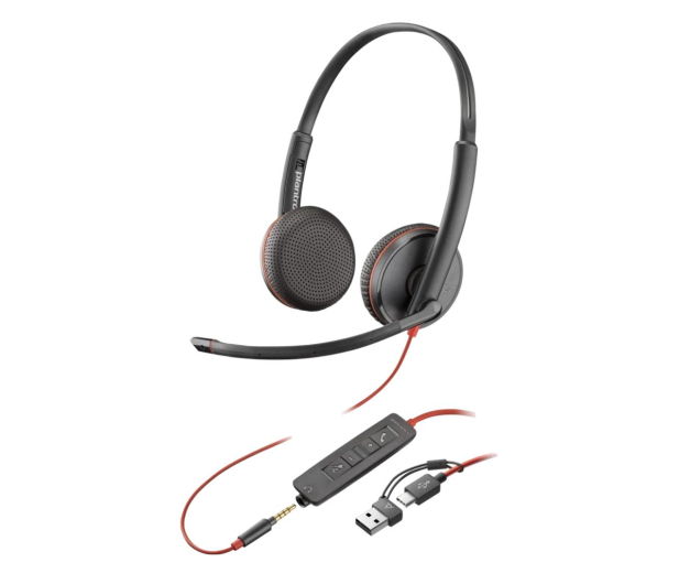 Poly BlackWire 3225 USB-C Headset (USB-C/A) - 1282920 - zdjęcie